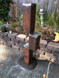 Handcrafted Welded Outdoor Plant Stand