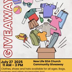 FREE! New Life SDA Church Community Giveaway