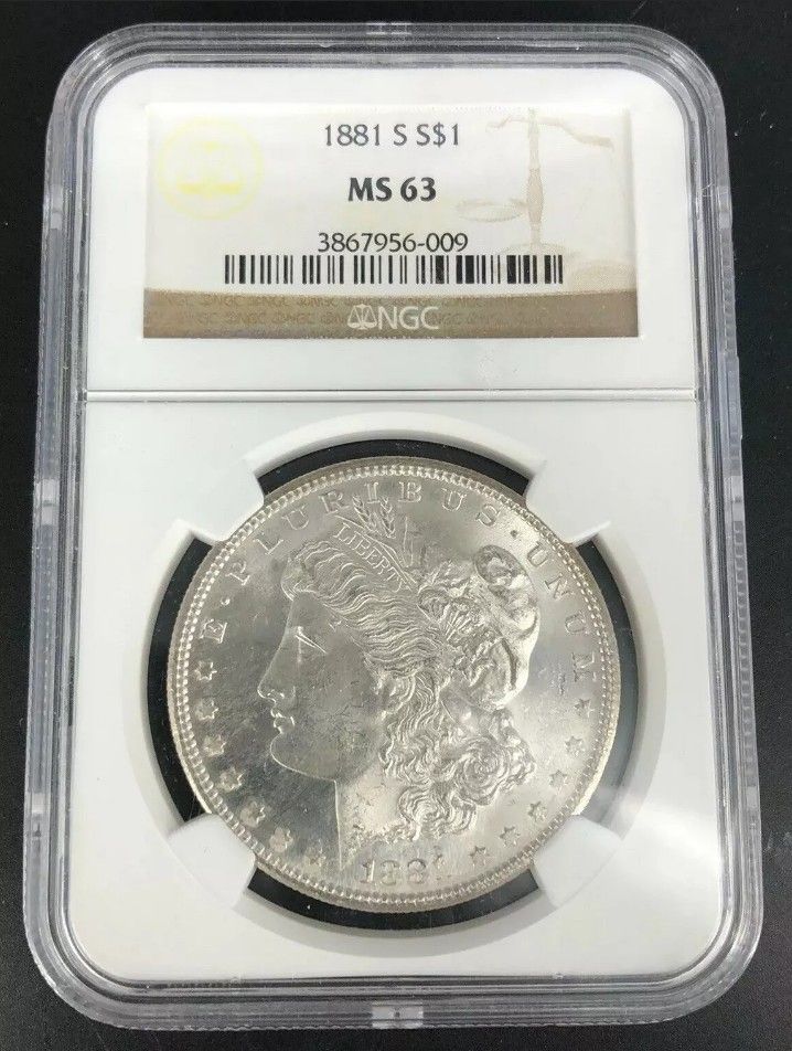 1881-S Morgan Silver Dollar MS-63 NGC