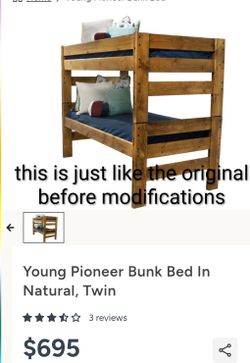 solid wood xl twin bunk bed