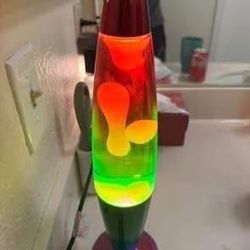 Libubow 16 inch Aurora Glow Rainbow Lava Motion Volcano Lamp