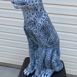 3 Foot Tall, Sitting Snow Leopard
