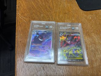 FS/FT Gengar & Mega Gengar EX TAG Graded 10 Pokémon Cards