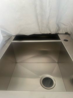 All in one dual mount stainless kitchen sink
