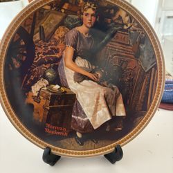 Knowles Rockwell's Rediscovered Women Series 1981 Dreaming in the Attic Plate