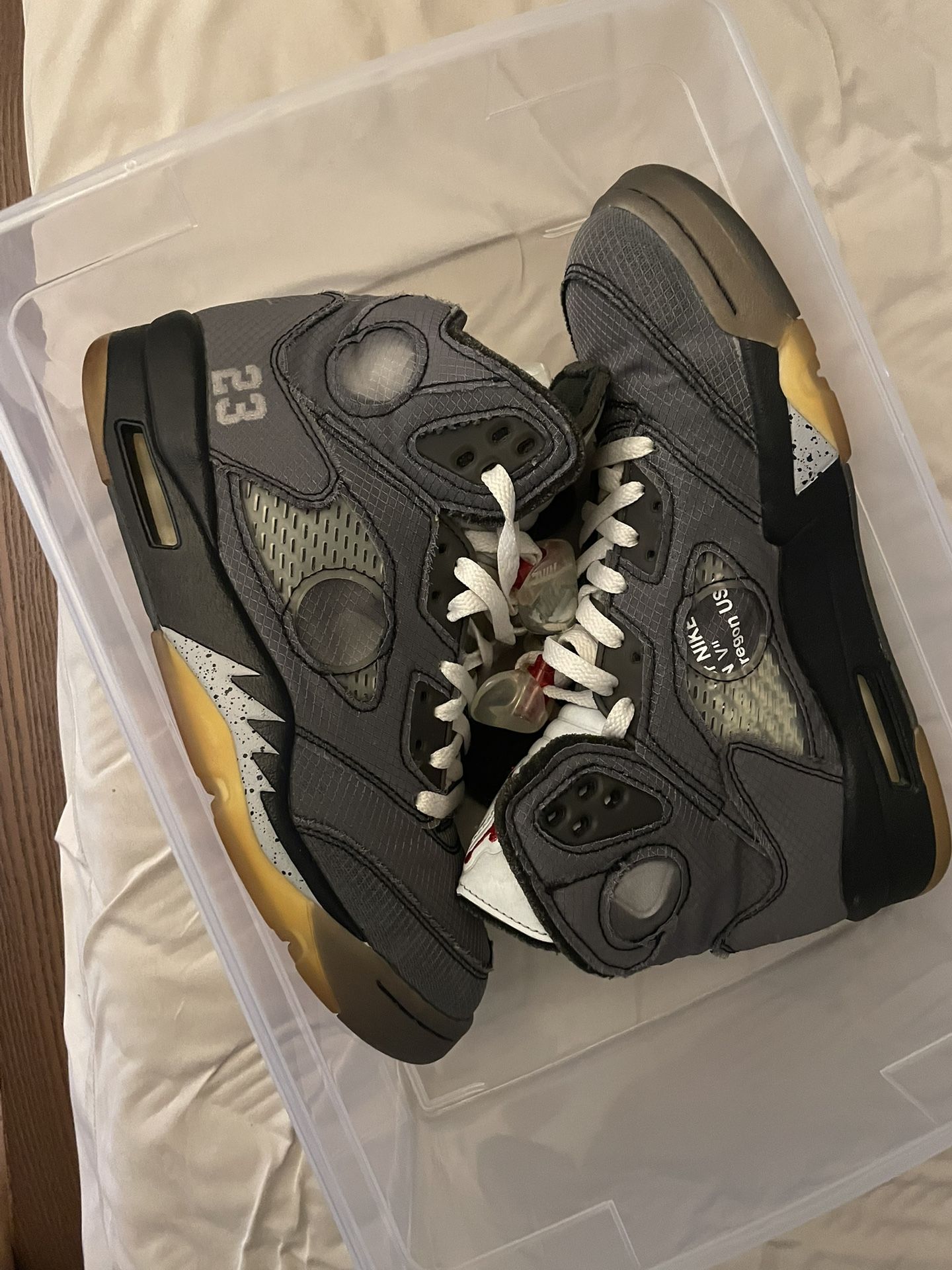 Jordan 5 Off White Muslin Size 8.5 Og All