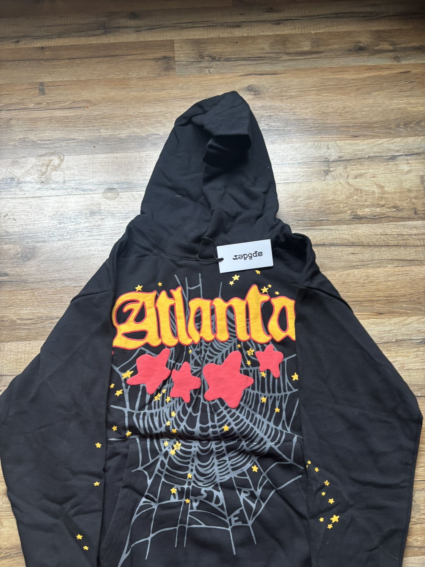 atlanta puff print hoodie