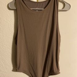 Brown Sleeveless Tank
