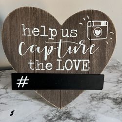Wedding Rustic hashtag Sign 