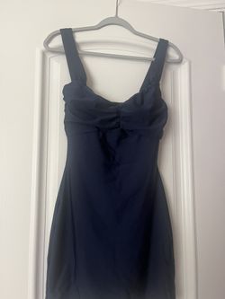 Short Blue Windsor Dress