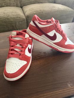 Nike Dunk Low Red and White Sneakers