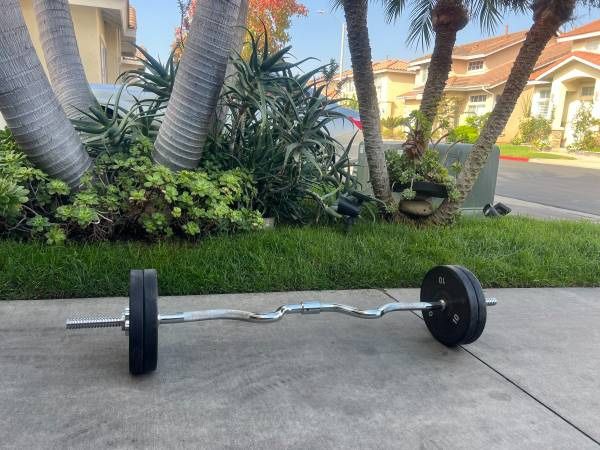 └➤➤➤ 47" EZ Curl Bar for Weight Lifting, Biceps, Triceps