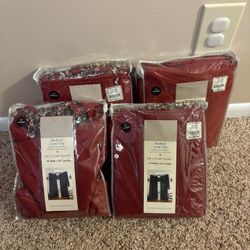 Set Of 4 Luxury Beaded Window Loop Top Scarf Valance 