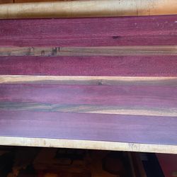 Purple Heart And Maple Wood Cutting Board