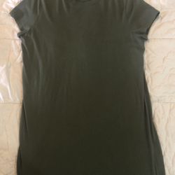 Women’s Army Green T-Shirt Dress