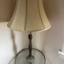 Antique Lamp and Table 