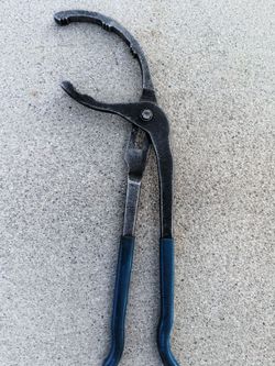 Oil filter pliers, heavy duty, good condition