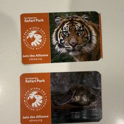 Zoo tickets (Qty. 2) - Exp 01/31