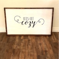 Large Wood Sign Decor