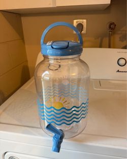 Free plastic iced tea or water jug with any purchase off one page must make a purchase
