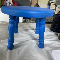 Blue Mini Stool 