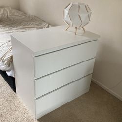 White Ikea Malm Dresser