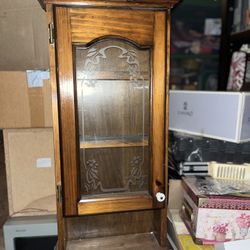 Antique Victorian Walnut Vitrine