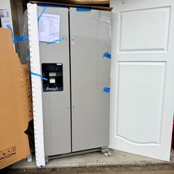 Brand New Whirlpool Side-By-Side Refrigerator. (Stainless-Steel)