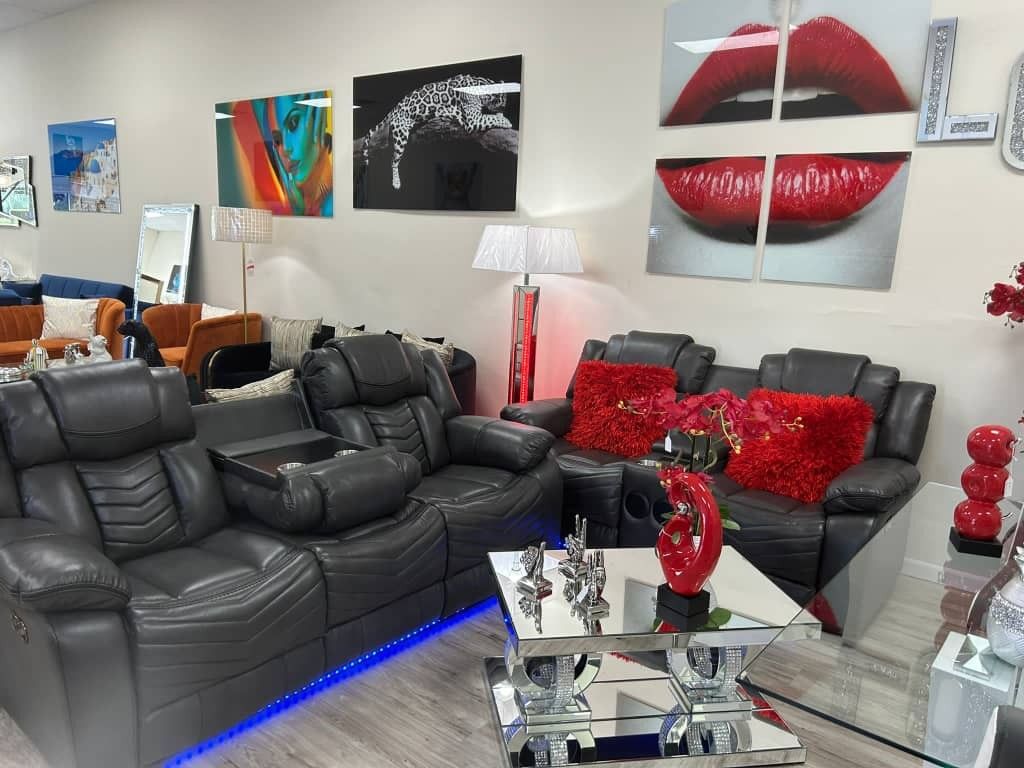 Reclining Sofa and Loveseat