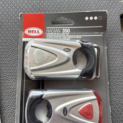 New Radian 350 locking bicycle light set
