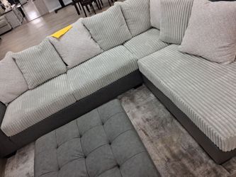 *Weekend Special!!!*---Ashley Corduroy Fabric Sectional Sofas---Now $1049!!!---Delivery/Financing Available๐ช