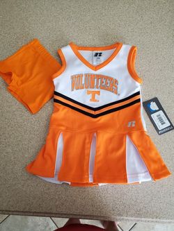 18 month Tennessee Volunteers cheerleading dress with shorts