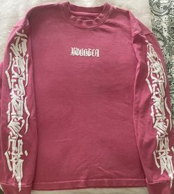 Young La Pink Wash Crew neck Sweat Shirt