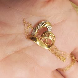 10k Gold Heart Necklace