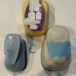3 Scrapbooking/paper Punches LARGE $6ea