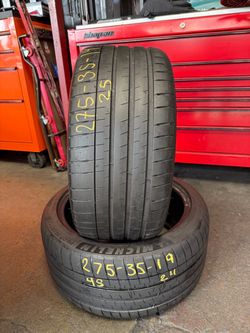 19” tires michelin 275/35/19 with free installation $160