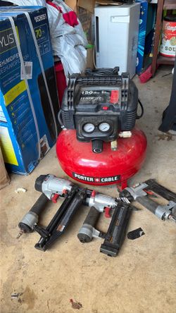 Pancake compressor with three air guns