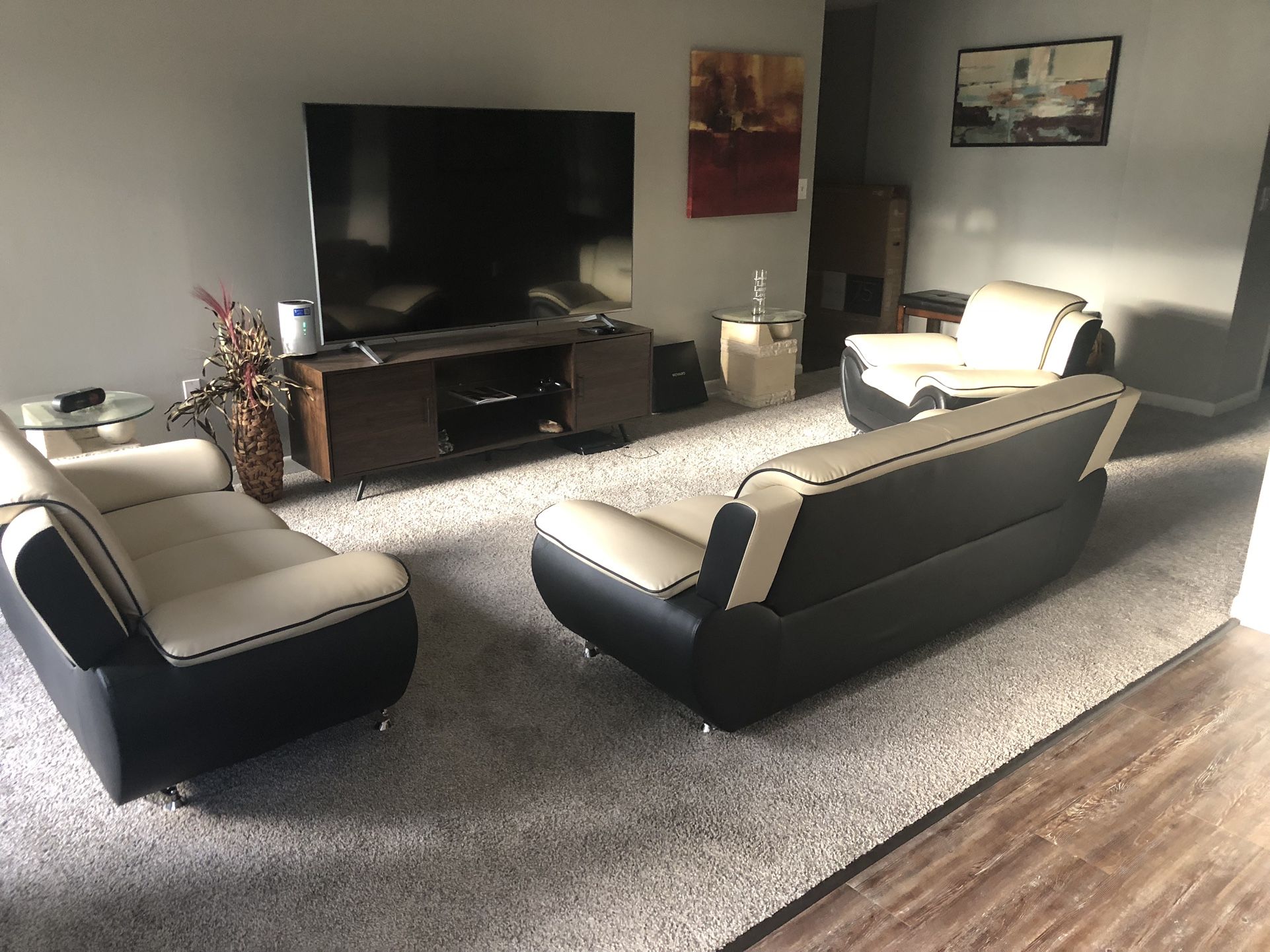 3 Piece Living Room Set: Sofa-Loveseat-Chair Only