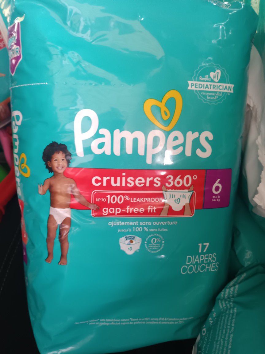 Pampers Cruiser 360 Sizes 4-5-6   2/$20
