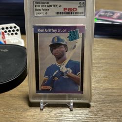 Ken Griffey Jr. 1989 Donruss RATED ROOKIE CARD GRADE 9.5