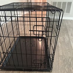 Black Dog Crate  (new pup) 