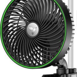 VIVOSUN AeroWave E6 Grow Tent Fan 6”, EC Motor Smart Wifi Control, US Patented Auto Oscillating Clip fan, Weatherproof IP-54, Strong Airflow but Quiet