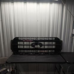 2021-2023 FORD F150 F-150 PLATINUM FRONT BUMPER GLOSS BLACK GRILLE GRILL OEM NL3Z8200NA