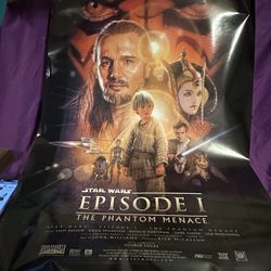 Original 1999 Star Wars Episode 1 Poster