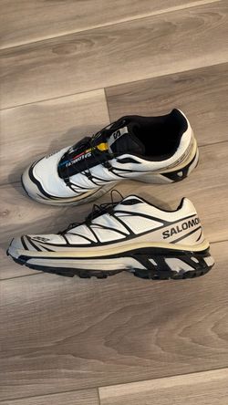Salomon XT-6 White Black Sneakers