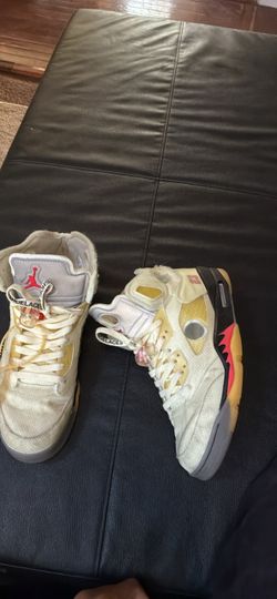 Size 11 wore 2 times Off-White x Air Jordan 5 Sneakers