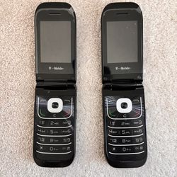 Alcatel OneTouch 768 T-Mobile Black/Blue Flip Phone - For Parts Lot