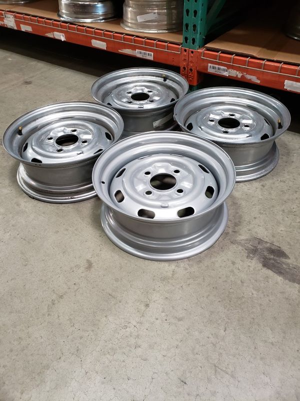 15" Silver Volkswagen 4 Lug Wheel, 4/130 Bolt Pattern for VW, Set of 4