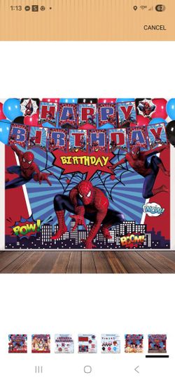 Spiderman Birthday Decorations 