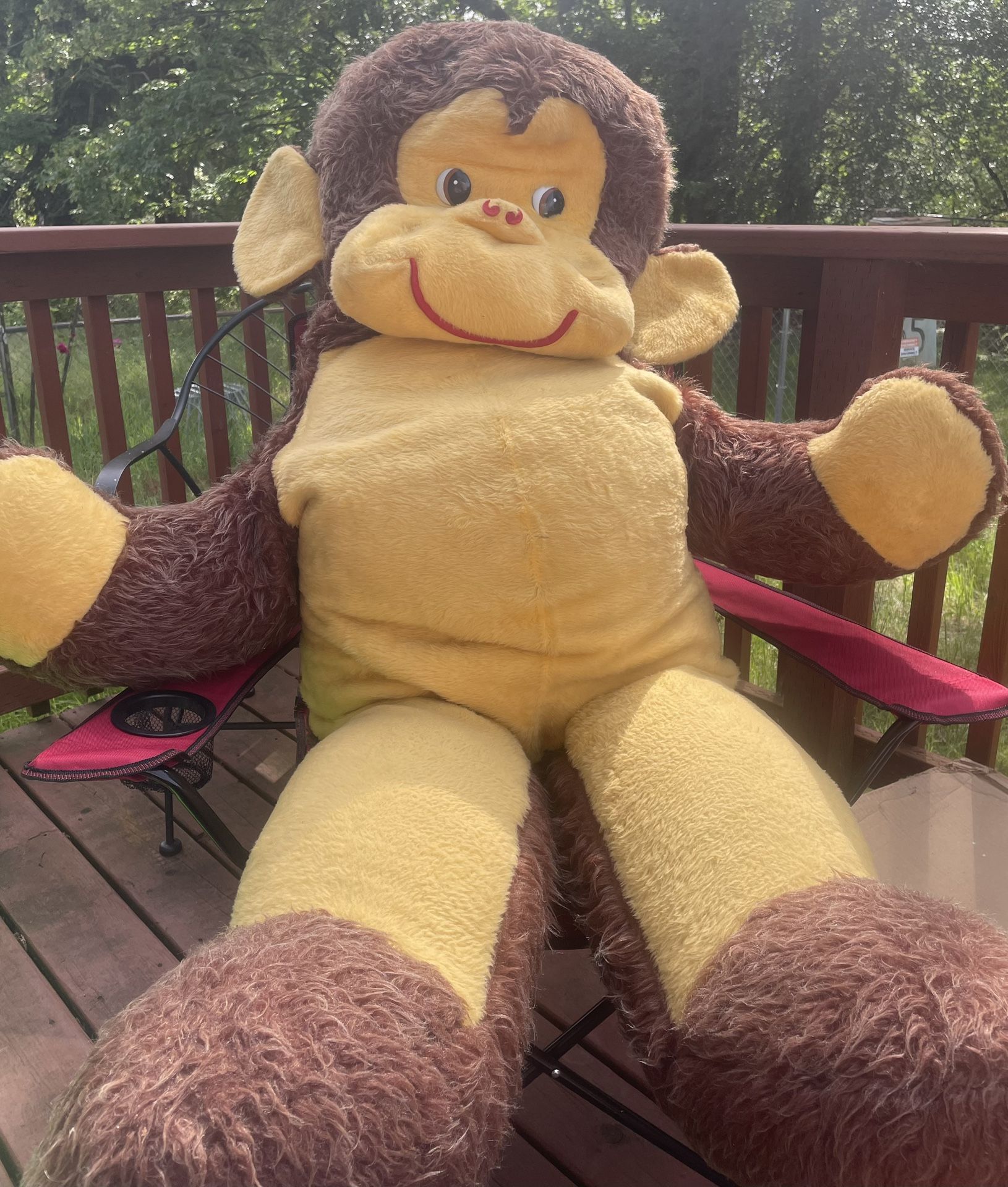 Jumbo 4’ Monkey Stuffed Animal (1973)